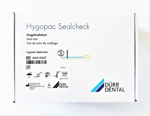 Seal Check Hygopac Indikator Teststreifen 6022100027 - 250 Stück