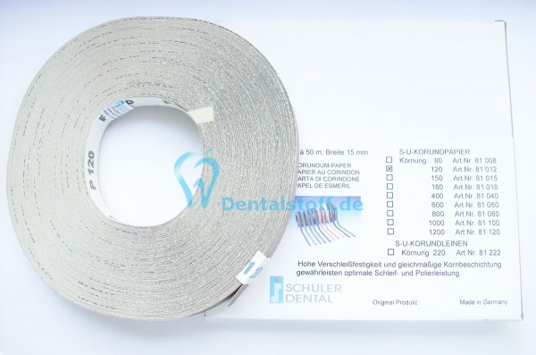 SU Korundpapier 50m Rolle - verschiedene Varianten