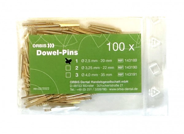 Dowel Pins ohne Steckstift